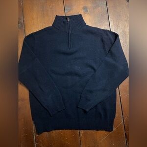 Bonobos Men’s large navy blue zip up mockneck sweater